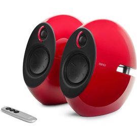 E25Hd Set D'Enceintes Design Avec Bluetooth Rouge 74 W