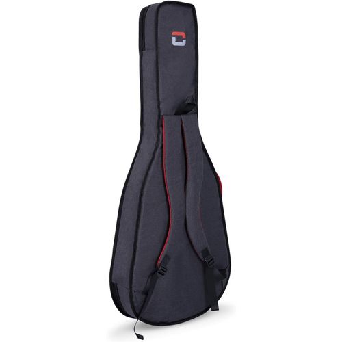 Housse Pour Guitare De Concert 3/4 Crsg107ctgr, Rembourrage 10 Mm, Style Sac À Dos, Gris Foncé