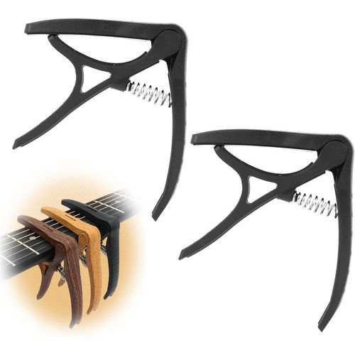 Loc-2 Pcs Capodastre Pour Guitare,Universel Pour Guitare Acoustique,Guitare Folk Et Guitare Classique