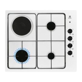 Electrolux - Table de cuisson mixte 55cm 4 feux blanc EGL62821OW