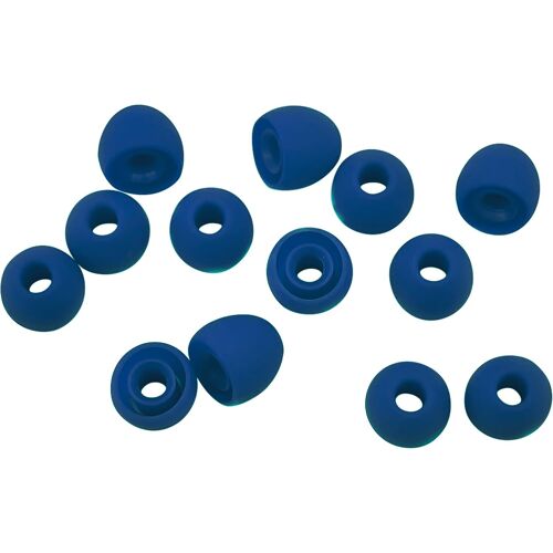 KAL-Écouteurs En Silicone De Remplacement -Compatible Avec La Plupart Des Marques D¿Écouteurs.7 Paires (Lot De 14 Pièces).-Taille S. Couleur :Bleu Foncé. L Noir Foncé