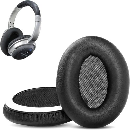 KAL-Coussinets De Rechange Compatibles Avec Les Casques Panasonic Rp-Hc300 / Rp-Hc500 Coussinets Avec Cuir De Protéine Plus Doux/Mousse Mémoire