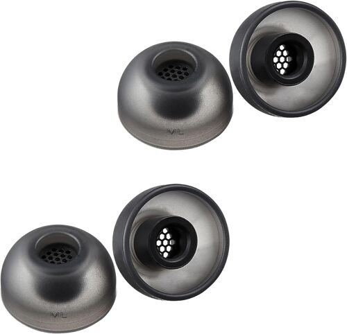 KAL-Sednaearfit Max Tws 6 Bouchons D'Oreille De Rechange, Pour Casque Sans Fil, En Silicone, Réducteurs De Bruit, Compatibles Avec Sony, Samsung, Sennheiser Et Devialet (Gris Foncé, Ml)