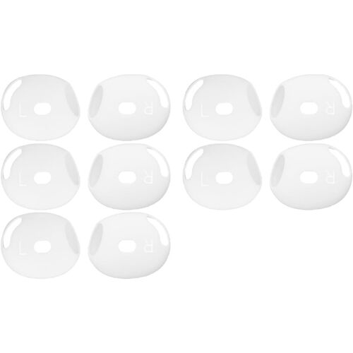 KALANKA-Lot de 5 Paires d'Embouts de Rechange en Silicone pour AirPods 4 - Ultra-Confortables, Compatibles avec l'Étui de Chargement, Amélioration Acoustique, Installation Facile, Blanc