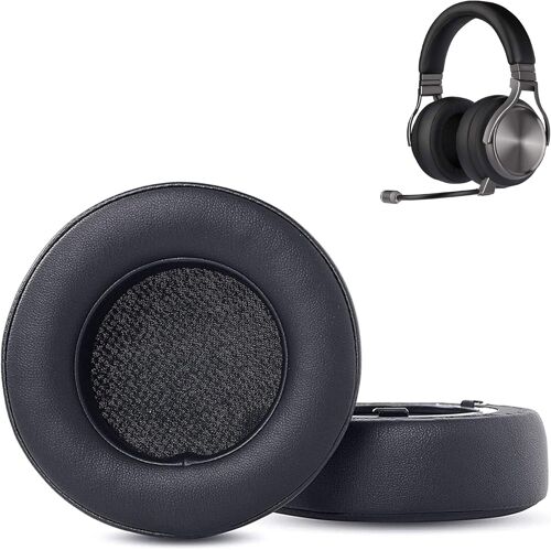 KAL-Coussinets Compatibles Avec Les Écouteurs Corsair Virtuoso Rgb Wireless Se Gaming Casques Coussin De Remplacement (Cuir Protéiné/Mousse À Mémoire)