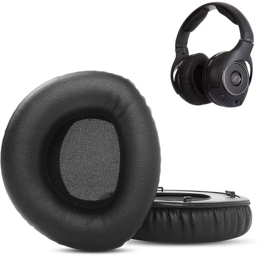 KAL-Coussinets D'Oreilles Compatibles Avec Les Écouteurs Sennheiser Rs180 Rs170 Rs160 Hdr180 Hdr170 Hdr160 Coussin De Remplacement Pour Oreille (Cuir Protéiné/Mousse À Mémoire)