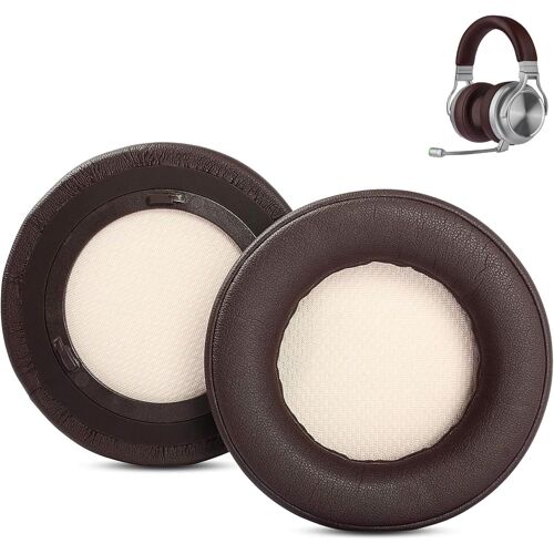 KAL-Coussinets D'Oreille Compatible Avec Corsair Virtuoso Rgb Wireless Se Headset Coussinets D'Oreille De Rechange En Cuir Protéiné Doux Et Mousse À Mémoire De Forme