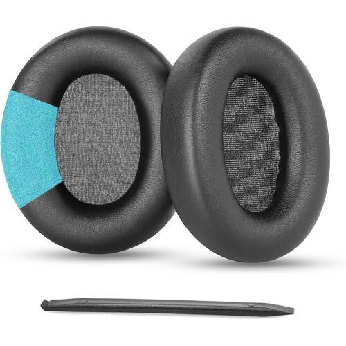 KALANKA-Coussinets de Rechange en Cuir protéiné Compatible avec Les Casque Focal Listen Wireless Focal Spirit One, Noir