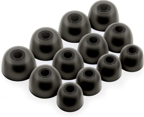 KAL-X Écouteurs En Silicone Embouts D'Oreilles Pour Jabra Elite 3, 5, 7, 65T, 75T Casque Écouteurs En Noir