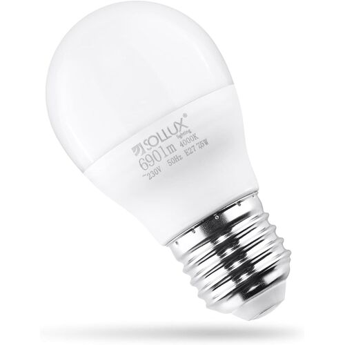 Kal-Sollux Ampoule Led Pour Un Usage Quotidien Home Office Solution Résistante Taille Universelle Éclairage Parfait Et Puissant Pour Tout Filetage De Lampe E27 4000k 7w 650lm Taille 5x5x9