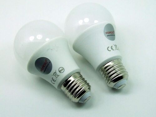 Kal-® 2 Pcs. X Led Ampoule Ampoule 10w 806 Lumen (Remplacement 60w) E27 Blank Chaud #A2554