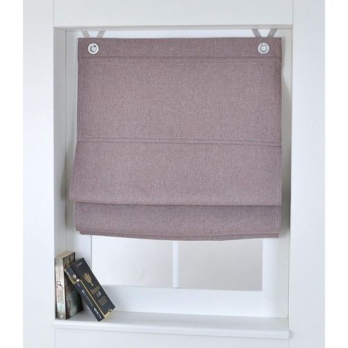 Store Bateau Dimout Blackout Oeilets Sans Perçage Marron 45 X130 Cm