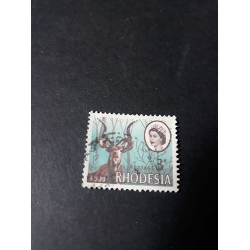 Timbre Animaux Animal Grand Koudou Rhodesie 1966 Tp14