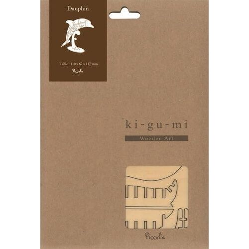 Dauphin - Maquette En Bois Taille : 110 X 62 X 117 Mm