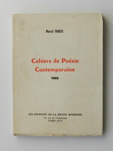 Cahiers De Poésie Contemporaine ( 1965 )