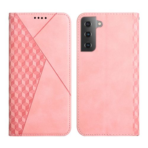 Coque Pour Samsung Galaxy S22 Plus,Étui Housse En Cuir Pu Premium Samsung Galaxy S22 Plus,Magnetique Flip Housse De Portefeuille,Etui De Protection Pour Samsung Galaxy S22+,Rose