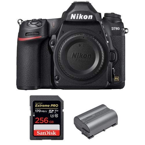 Nikon D780 Nu + SanDisk 256GB Extreme PRO UHS-I SDXC 170 MB/s + Nikon EN-EL15b | Garantie 2 ans