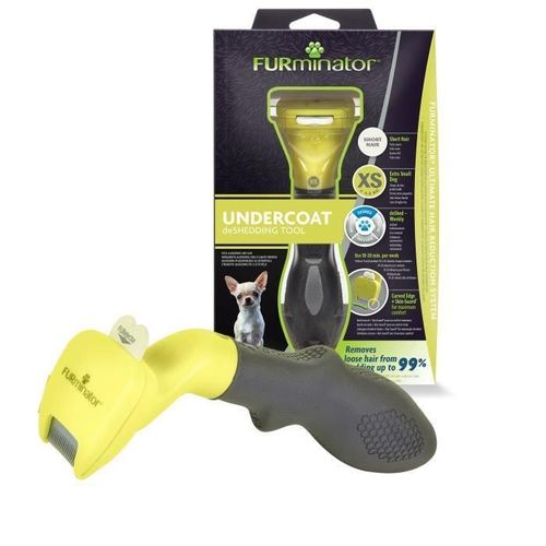 Furminator Outil De Toilettage - Elimine 90 Des Poils Morts - Nettoyage En 1 Clic - Pour Chiens De Tres Petite Taille