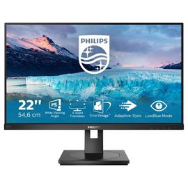Philips S-line 222S1AE - Écran LED - 22" - 1920 x 1080 Full HD (1080p) @ 75 Hz - IPS - 250 cd/m² - 1000:1 - 4 ms - HDMI, DVI-D, VGA, DisplayPort - haut-parleurs - noir texturé