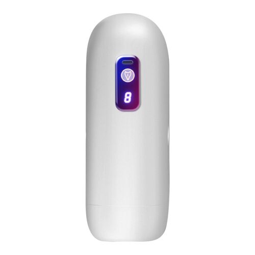 Fellation Automatique Masculine Suce Bouche Puissante Silicone Vagin Artificiel Masturbateurs Masturbation Pour Hommes Jouets Adultes - 1165-Blanc