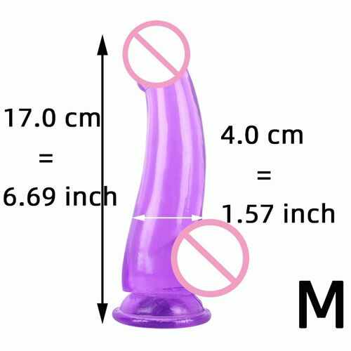 Gros Gode En Msi De Cristal Souple, Bdsm 18 +, Gode Lisse, Massage Du Point G Vaginal, Jouet Sexuel Anal, Orgasme Masculin, Bite Fétiche, Ventouse, Pénis