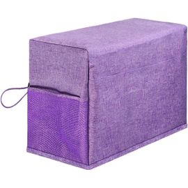 KAL-Housse De Machine À Coudre,Cache-Poussière, Housse De Machine À Coudre Avec Poches De Rangement,Housse De Machine À Coudre Pliable, Cache-Poussière Pour Machine À Coudre,Couverture Durable(Lilas)