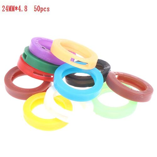 1/10/24/32/50Pcs Caoutchouc Touches Serrures Bouchon Topper Tête/Casquettes/Étiquettes/ID Marqueurs Mixte Toppers Boîtier Élastique Porte-clés Aléatoire