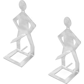 KAL-Hot Dog Lot De 2 Supports De Barbecue Pour Hot Dog -05 X 75 Mm -En Acier Inoxydable -Support À Saucisses -Support Pour Épis De Maïs -Support Debout -Cadeau Pour Homme