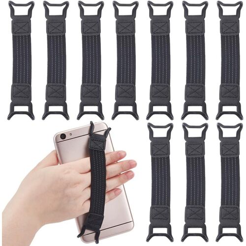 KAL-Dragonne De Sécurité Pour Téléphone Portable Bandes Élastiques Universelles Noires Pour Téléphone Portable Ceinture De Préhension Antichute Pour Kindle