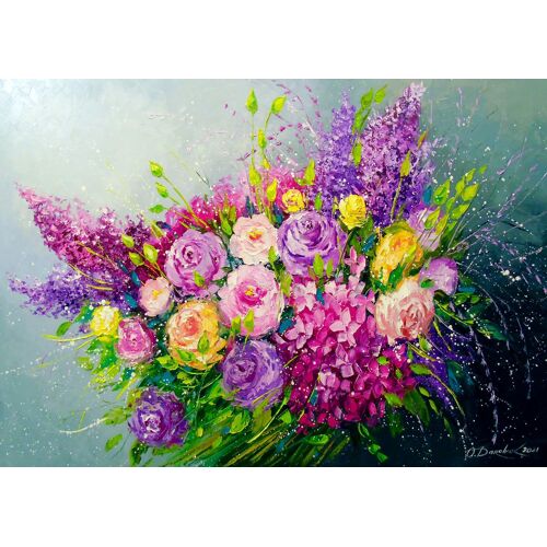 Bouquet De Roses Pour Elle - Puzzle 1000 Pièces