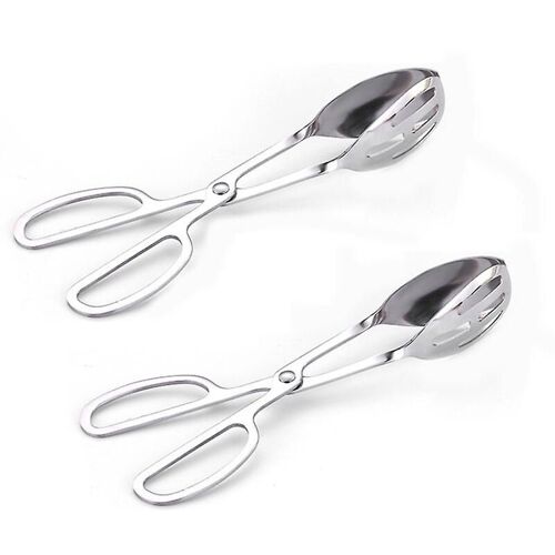 2 Pinces De Cuisine, Pinces À Barbecue Creuses Double Face En Acier Inoxydable, Ustensiles De Cuisine, Pinces Pour Buffet D'hôtel, Pinces Alimentaires, Convient À La Plupart Des Restaurants Et Bars (25