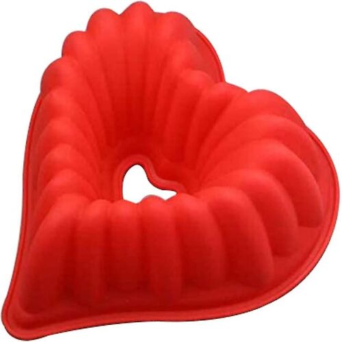 Moule En Silicone En Forme De Coeur, Moule À Gâteau En Silicone, Moules Multi-Empreintes, Moule À Gâteau Rainuré, Moule À Pâtisserie