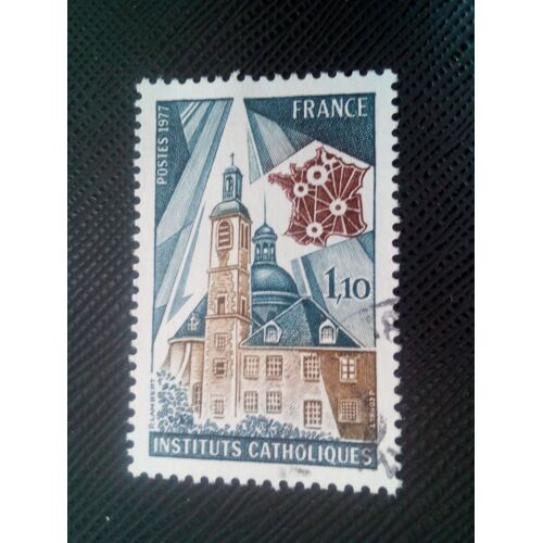 Timbre France Y T 1933 Instituts Catholiques 1977 ( 060207 )