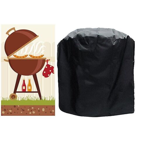 Housse de protection pour barbecue, bâche de protection Oxford 420D, coupe-vent, imperméable, adaptée à la plupart des barbecues (80 x 66 x 110 cm)