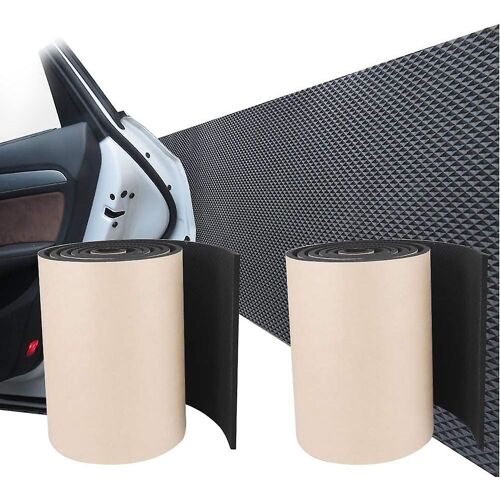 Protection De Pare-Chocs Pour Garage, Auto-Adhésive, 2 Rouleaux, 200 Cm X 20 Cm X 4 Mm, Pour Murs De Garage, Pour Protéger Les Portières Et Les Pare-Chocs De Voiture 