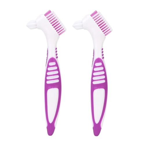 Brosse Pour Prothèses Dentaires, Lot De 5 Pièces, Spécialement Conçue Pour Un Nettoyage En Profondeur Des Prothèses Dentaires Et Des Bridges