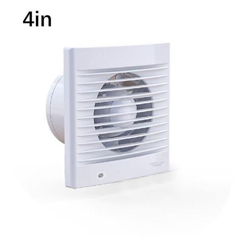 Hotte de cuisine silencieuse pour salle de bain, fenêtre et ventilateur mural pour cuisines, salles de bain, vérandas et garages avec interrupteur filaire - 4"" (sans interrupteur filaire)