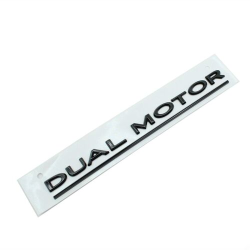 Convient À Tesla Tesla Model 3 Y X S Performance Car Badge Arrière Avec Dual Motor Badge Trim (Gloss Black)