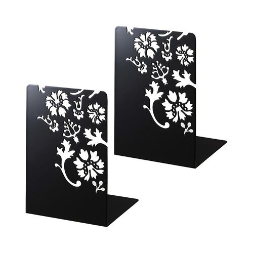 Lot de 2 serre-livres élégants, serre-livres pour livres lourds, serre-livres en métal