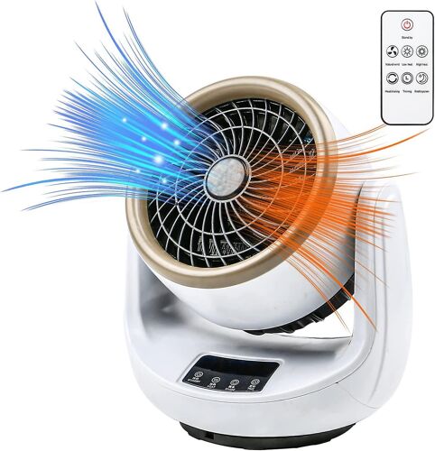 Chauffage électrique portable Kamanan, chauffage de bureau silencieux, 3 modes, 1 500 W, ventilateur anti-surchauffe, affichage