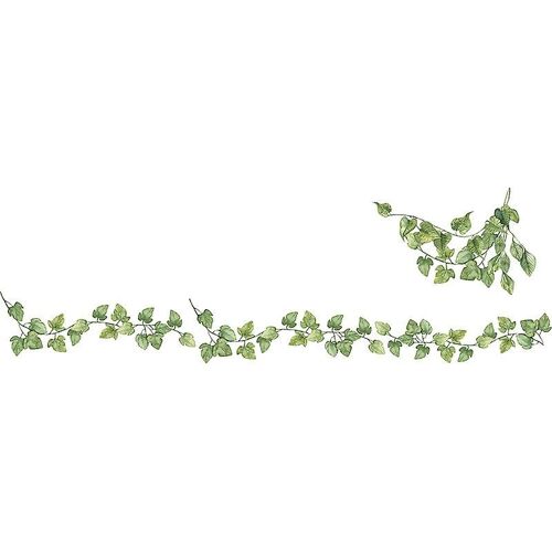 Ensemble d'autocollants muraux pour chambre d'adulte - Autocollant mural Feuilles vertes - Autocollant mural - Décoration murale