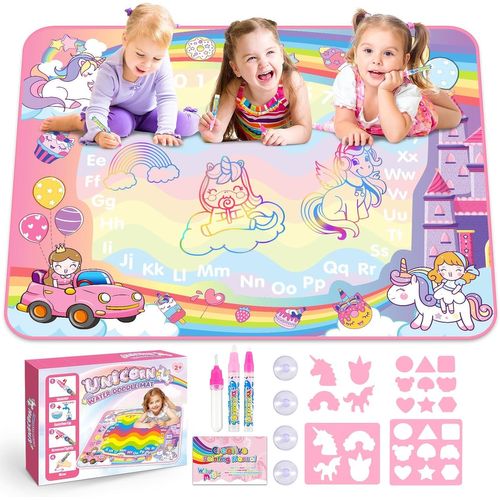 Jouet 1 2 3 Ans Fille, Licorne Tapis Dessin Eau Bebe 1 2 Ans Licorne Fille 1 2 3 Ans Cadeau Fille Jouet Enfant 1 An Jeux Educatif Enfant 1-3 Ans Noël Cadeau 39,37X 31.5 Pouce[ARD915267]