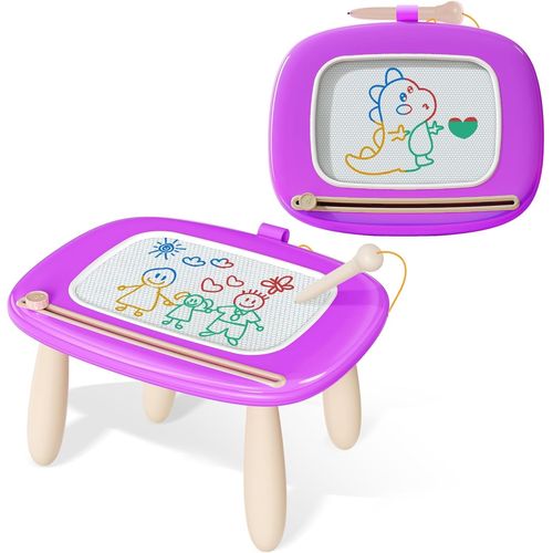 Jouets Pour Enfants De 1 À 3 Ans,Ardoise Magique Magnétique,Jouets Pour Filles,Tableau Magique Pour Apprendre Dessiner,Jouets Éducatifs Pour Bébés Et Enfants,Cadeau D'Anniversaire [ARD915275]