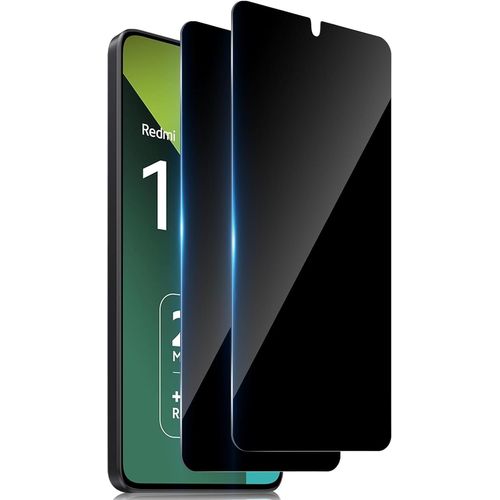 CAUC-pour Xiaomi Redmi Note 13 Pro 5G / 4G Verre Trempé Anti Espion, 2 Pièces 9H Dureté Privacy Film de Protection Écran, efficace contre les Anti-Rayures Sans Bulles Anti-Spy Vitre Protecteur - Noir
