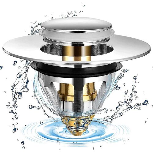 Bonde d'évier universelle en acier inoxydable pour bondes de 32 et 38 mm (1 pièce)