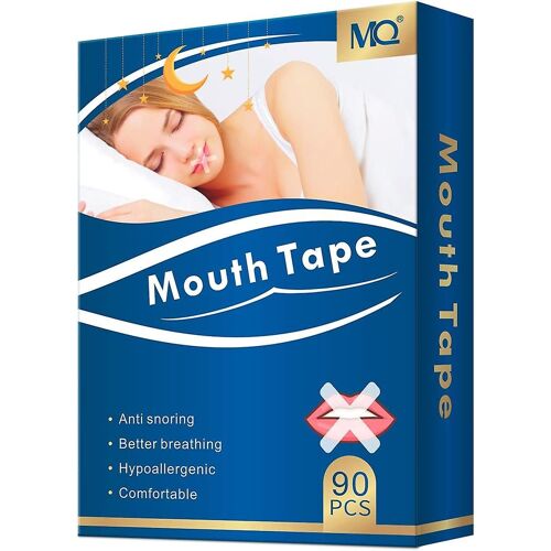 Bandes De Sommeil Mq 90/120 Unités, Bande Buccale Anti-Ronflement, Autocollante Pour Réduire Le Ronflement, Favoriser La Respiration Buccale Et Améliorer Le Sommeil (90 Unités)
