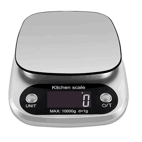 Balance De Cuisine Numérique - De 1 G À 10 Kg - Acier Inoxydable - Haute Précision - Avec Écran Lcd Et Pile Incluse [Classe Énergétique A+]