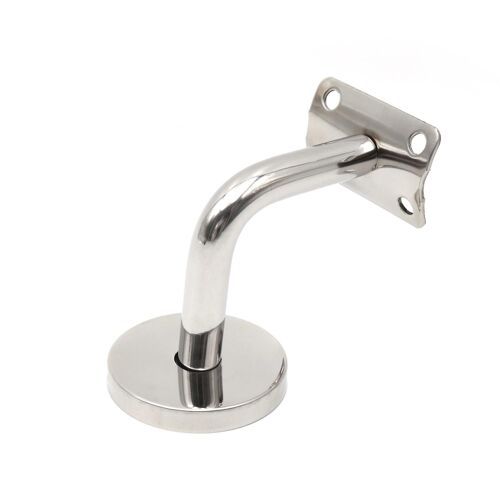 Support De Rampe D'escalier En Acier Inoxydable 304, Support Mural, Garde-Corps En Bois, Argent (4 Pièces), 140 G