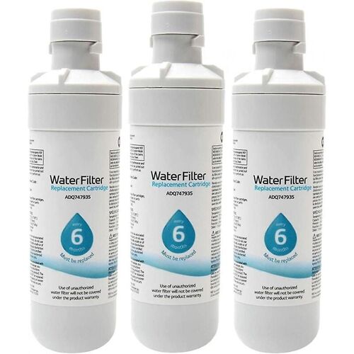 Lot de 3 filtres à eau externes universels LT1000P pour réfrigérateur Kenmore9980, blanc