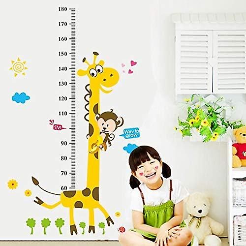 Stickers autocollants - Sticker autocollant Singe et Girafe - Décoration murale chambre enfant - 1 planche de 50 x 70 cm